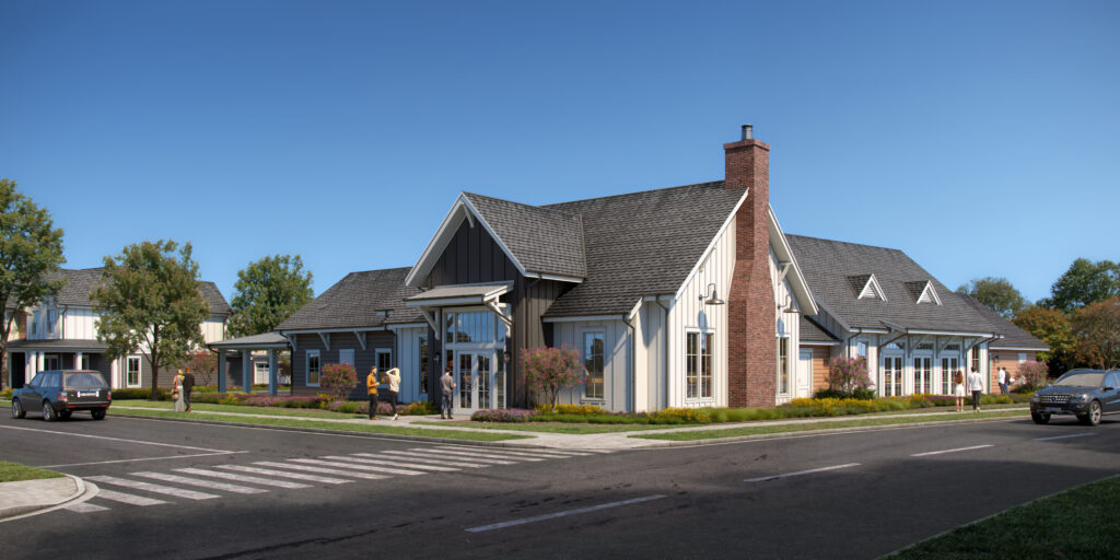 Modern Farmhouse-Style Clubhouse Apartments