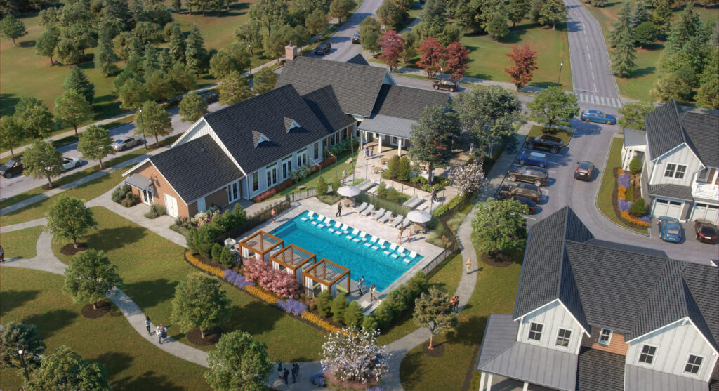 Aerial View Of The Lumen Apartments